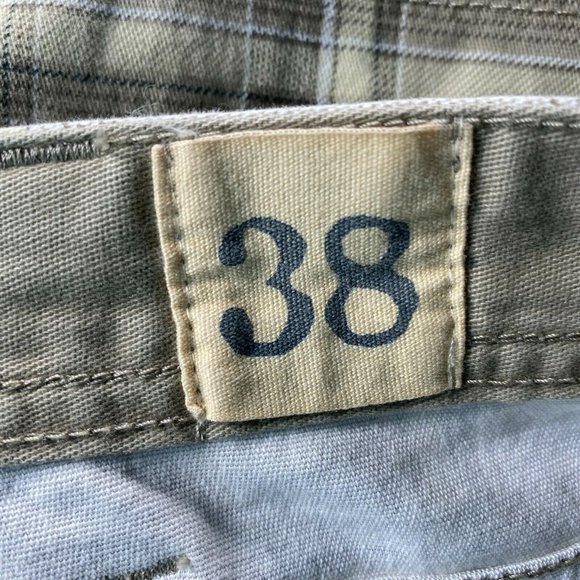 Redhead Men's Size 38 Tan Plaid Cargo Shorts - Picture 5 of 9